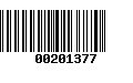 Código de Barras 00201377