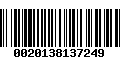 Código de Barras 0020138137249