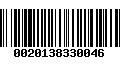 Código de Barras 0020138330046