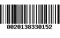 Código de Barras 0020138330152