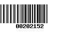 Código de Barras 00202152