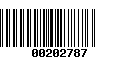 Código de Barras 00202787