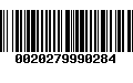 Código de Barras 0020279990284