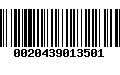 Código de Barras 0020439013501