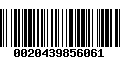 Código de Barras 0020439856061