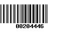 Código de Barras 00204446