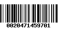 Código de Barras 0020471459701