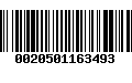 Código de Barras 0020501163493