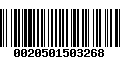 Código de Barras 0020501503268