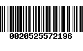 Código de Barras 0020525572196