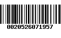 Código de Barras 0020526071957