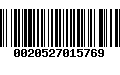 Código de Barras 0020527015769