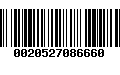 Código de Barras 0020527086660