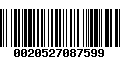 Código de Barras 0020527087599