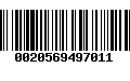 Código de Barras 0020569497011