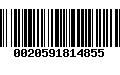 Código de Barras 0020591814855