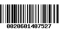 Código de Barras 0020601407527