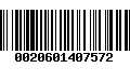 Código de Barras 0020601407572