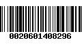 Código de Barras 0020601408296