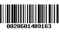 Código de Barras 0020601409163