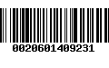 Código de Barras 0020601409231