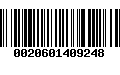 Código de Barras 0020601409248