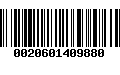 Código de Barras 0020601409880