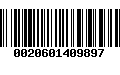 Código de Barras 0020601409897