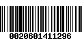 Código de Barras 0020601411296