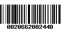 Código de Barras 0020662002440