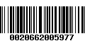 Código de Barras 0020662005977