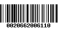 Código de Barras 0020662006110