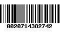 Código de Barras 0020714382742
