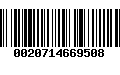 Código de Barras 0020714669508