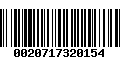 Código de Barras 0020717320154