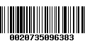 Código de Barras 0020735096383