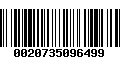 Código de Barras 0020735096499