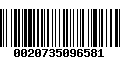 Código de Barras 0020735096581