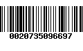 Código de Barras 0020735096697