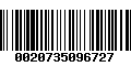 Código de Barras 0020735096727