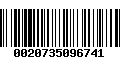 Código de Barras 0020735096741