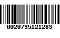 Código de Barras 0020735121283