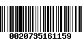 Código de Barras 0020735161159