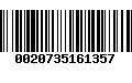 Código de Barras 0020735161357