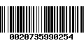 Código de Barras 0020735990254