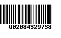 Código de Barras 002084329738