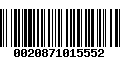 Código de Barras 0020871015552