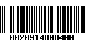 Código de Barras 0020914808400