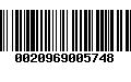 Código de Barras 0020969005748