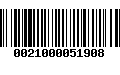 Código de Barras 0021000051908